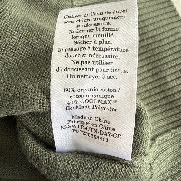 NWT Everlane Men's No-Sweat Sweater Uniform Medium Forest Green Ribbed Crew Neck - Picture 9 of 12